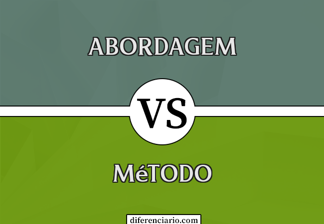 Diferença entre Abordagem e Método