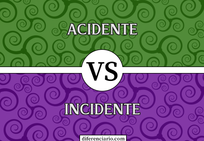 Diferença entre acidente e incidente