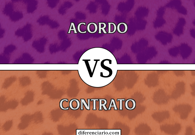 Diferença entre Acordo e Contrato