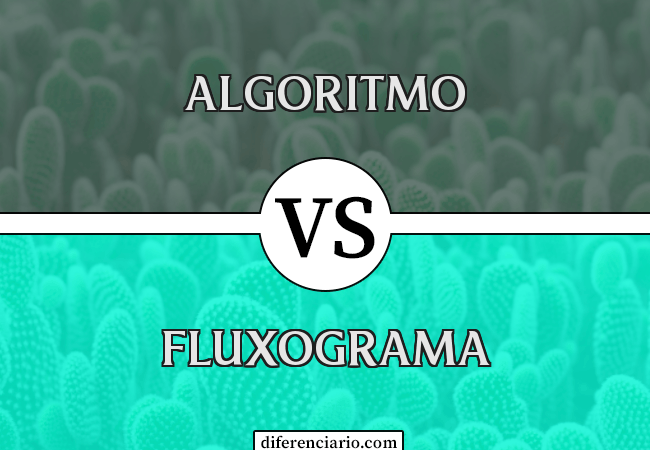 Diferença entre algoritmo e fluxograma