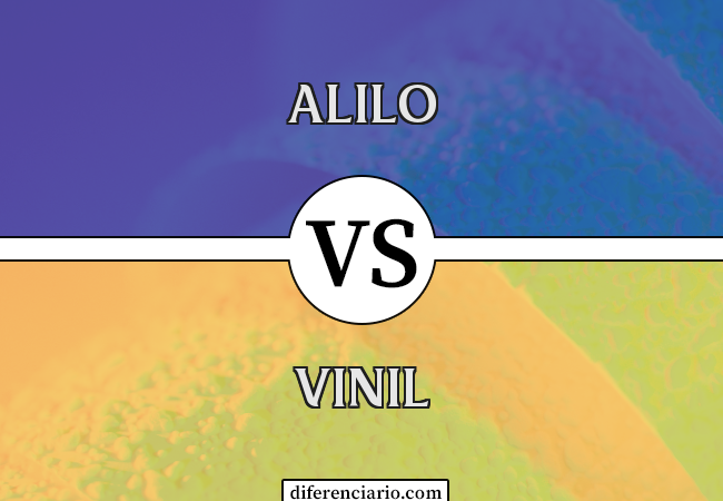 Diferença entre alilo e vinil