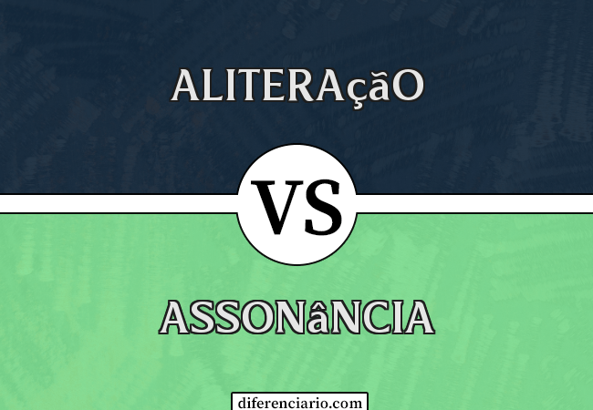 Diferença entre aliteração e assonância