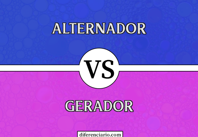 Diferença entre alternador e gerador