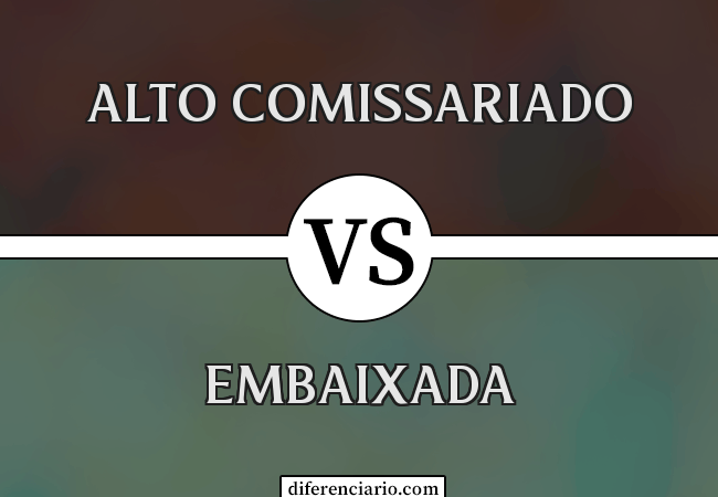 Diferença entre Alto Comissariado e Embaixada