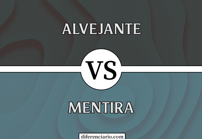 Diferença entre alvejante e mentira