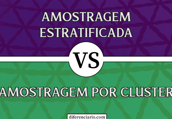 Diferença entre amostragem estratificada e amostragem por cluster