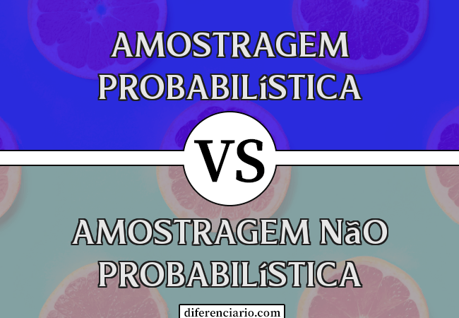 Diferença entre amostragem probabilística e amostragem não probabilística