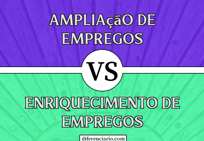 Diferença entre ampliação de empregos e enriquecimento de empregos