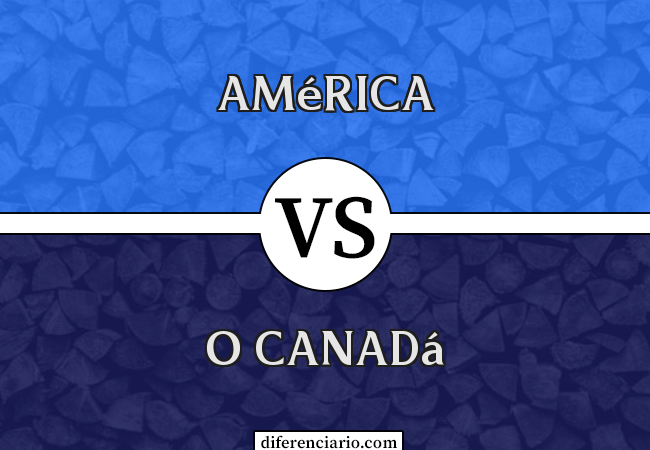 Diferença entre a América e o Canadá