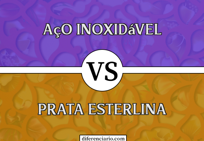 Diferença entre aço inoxidável e prata esterlina