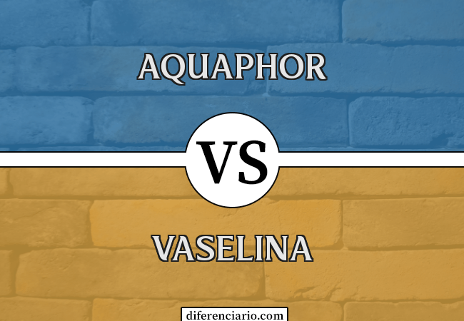 Diferença entre Aquaphor e Vaselina