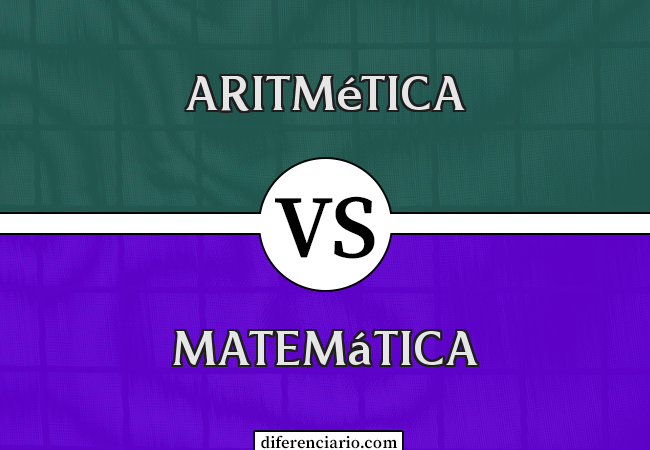 Diferença entre aritmética e matemática