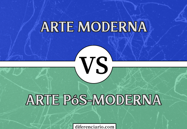 Diferença entre arte moderna e arte pós-moderna