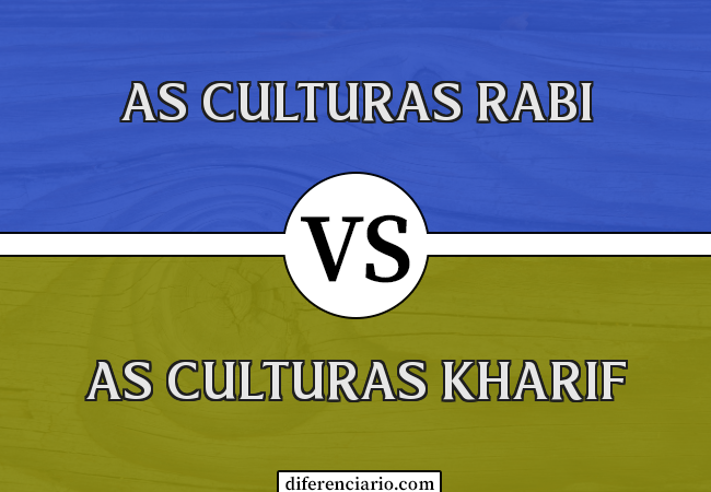 Diferença entre as culturas Rabi e as culturas Kharif