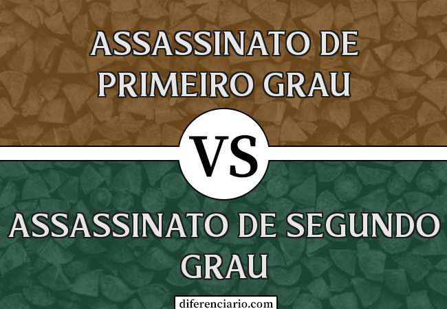 Diferença entre assassinato de primeiro grau e assassinato de segundo grau