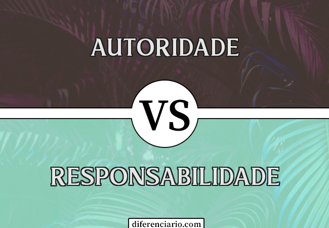 Diferença entre autoridade e responsabilidade