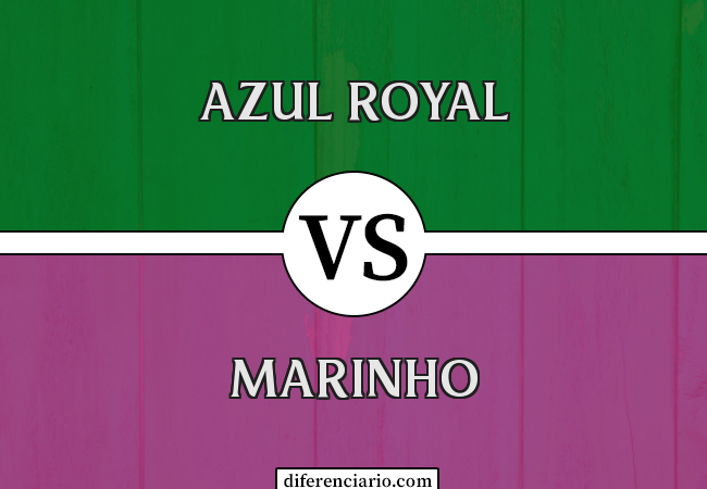 Diferença entre azul royal e marinho