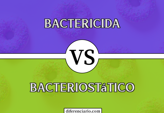 Diferença entre bactericida e bacteriostático