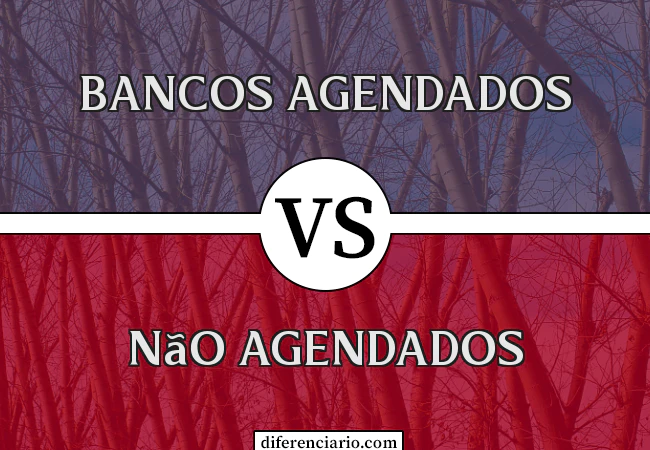 Diferença entre bancos agendados e não agendados