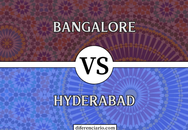 Diferença entre Bangalore e Hyderabad