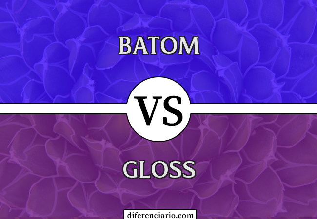 Diferença entre batom e gloss