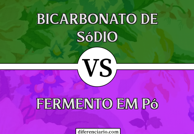 Diferença entre bicarbonato de sódio e fermento em pó