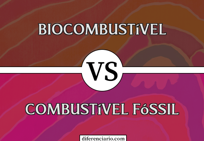 Diferença entre biocombustível e combustível fóssil