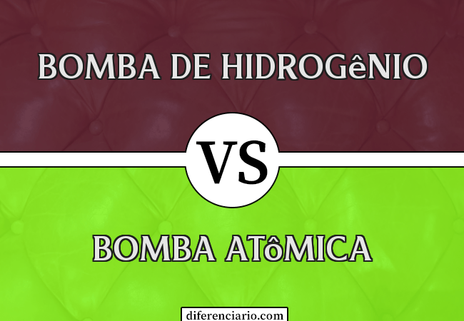 Diferença entre bomba de hidrogênio e bomba atômica