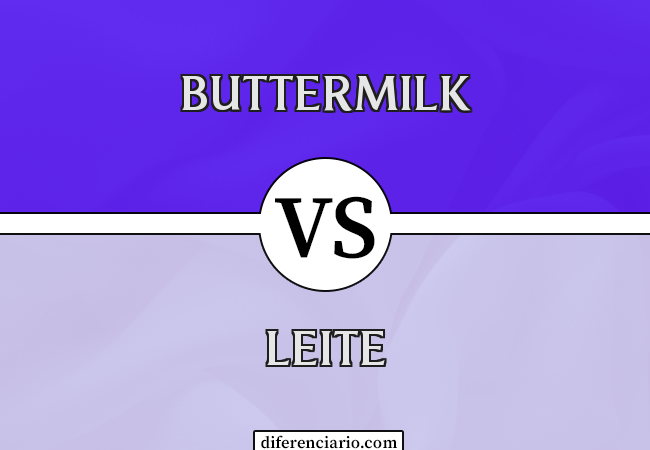 Diferença entre Buttermilk e Leite