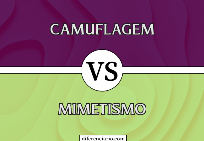 Diferença entre camuflagem e mimetismo