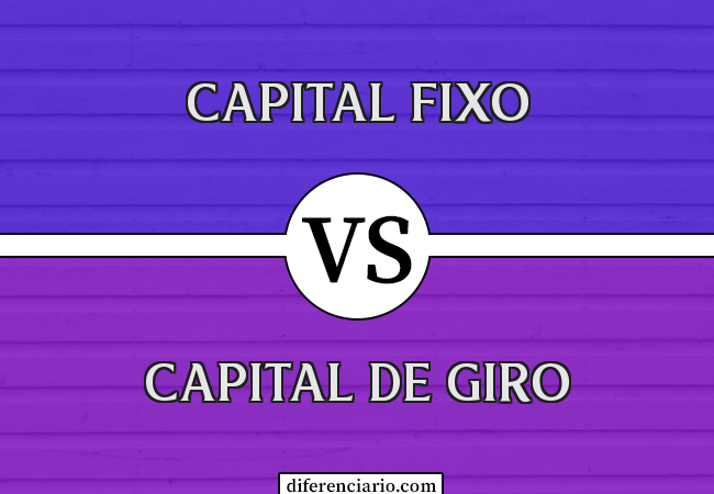 Diferença entre capital fixo e capital de giro