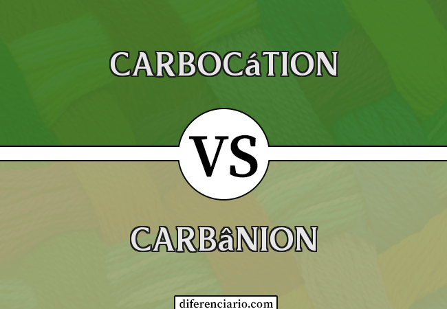 Diferença entre Carbocátion e Carbânion