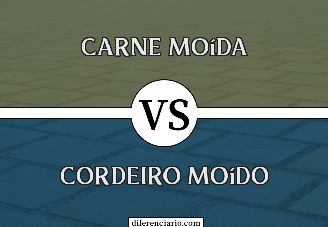 Diferença entre carne moída e cordeiro moído