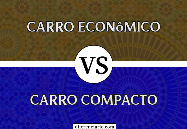 Diferença entre carro econômico e carro compacto