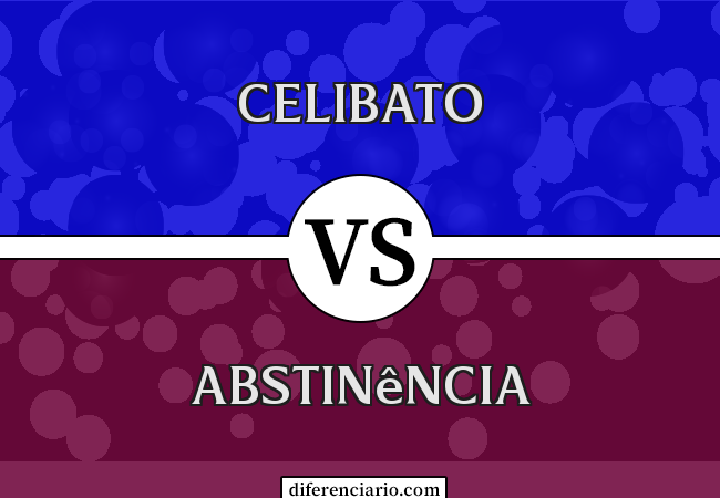 Diferença entre celibato e abstinência