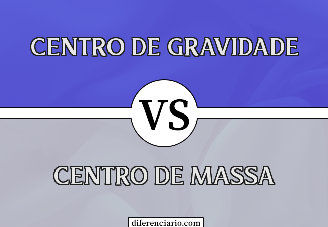 Diferença entre centro de gravidade e centro de massa