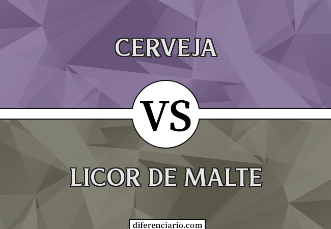 Diferença entre cerveja e licor de malte