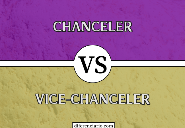 Diferença entre Chanceler e Vice-Chanceler