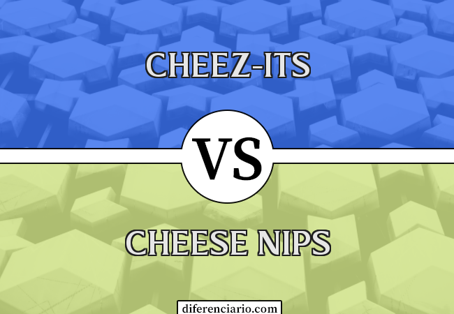 Diferença entre Cheez-Its e Cheese Nips