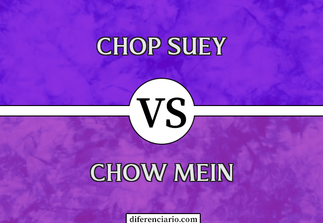 Diferença entre Chop Suey e Chow Mein
