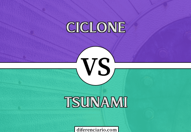 Diferença entre ciclone e tsunami