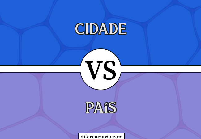 Diferença entre cidade e país