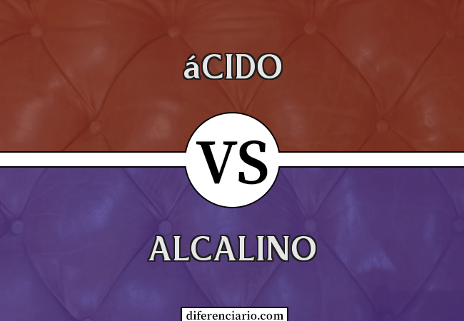 Diferença entre ácido e alcalino