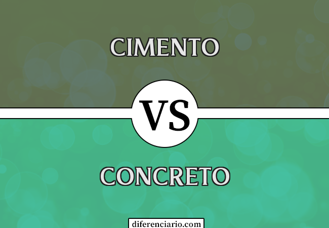 Diferença entre cimento e concreto