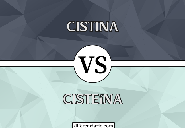 Diferença entre cistina e cisteína