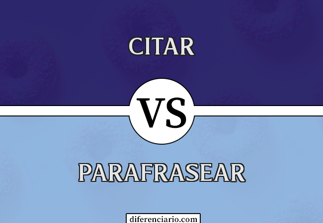 Diferença entre citar e parafrasear