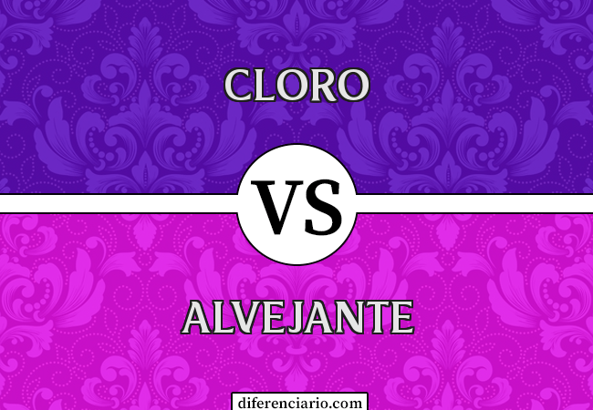 Diferença entre cloro e alvejante