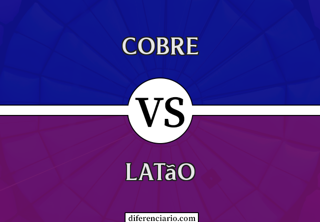 Diferença entre cobre e latão