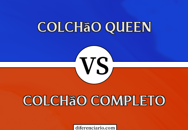 Diferença entre colchão Queen e colchão completo