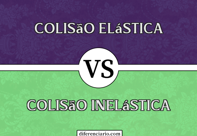 Diferença entre colisão elástica e colisão inelástica
